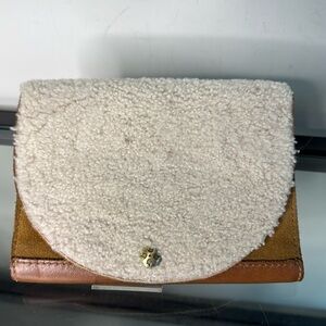 Patricia Nash Leather and Sherpa Wallet Large